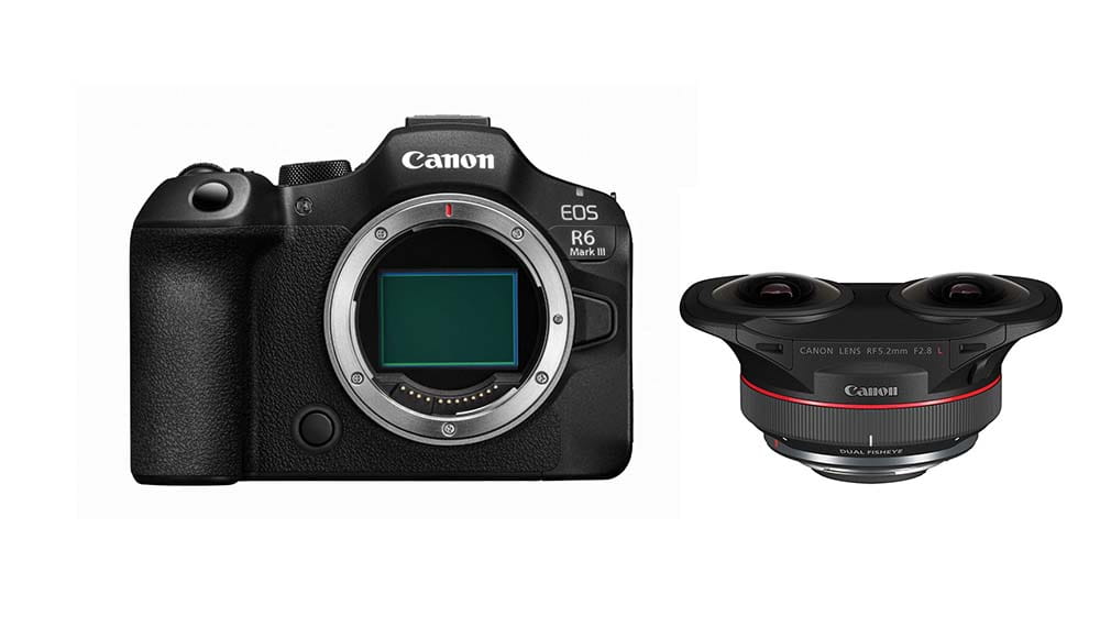 aparat cyfrowy canon eos r6 mark iii + rf 5.2mm f2.8l dual fisheye