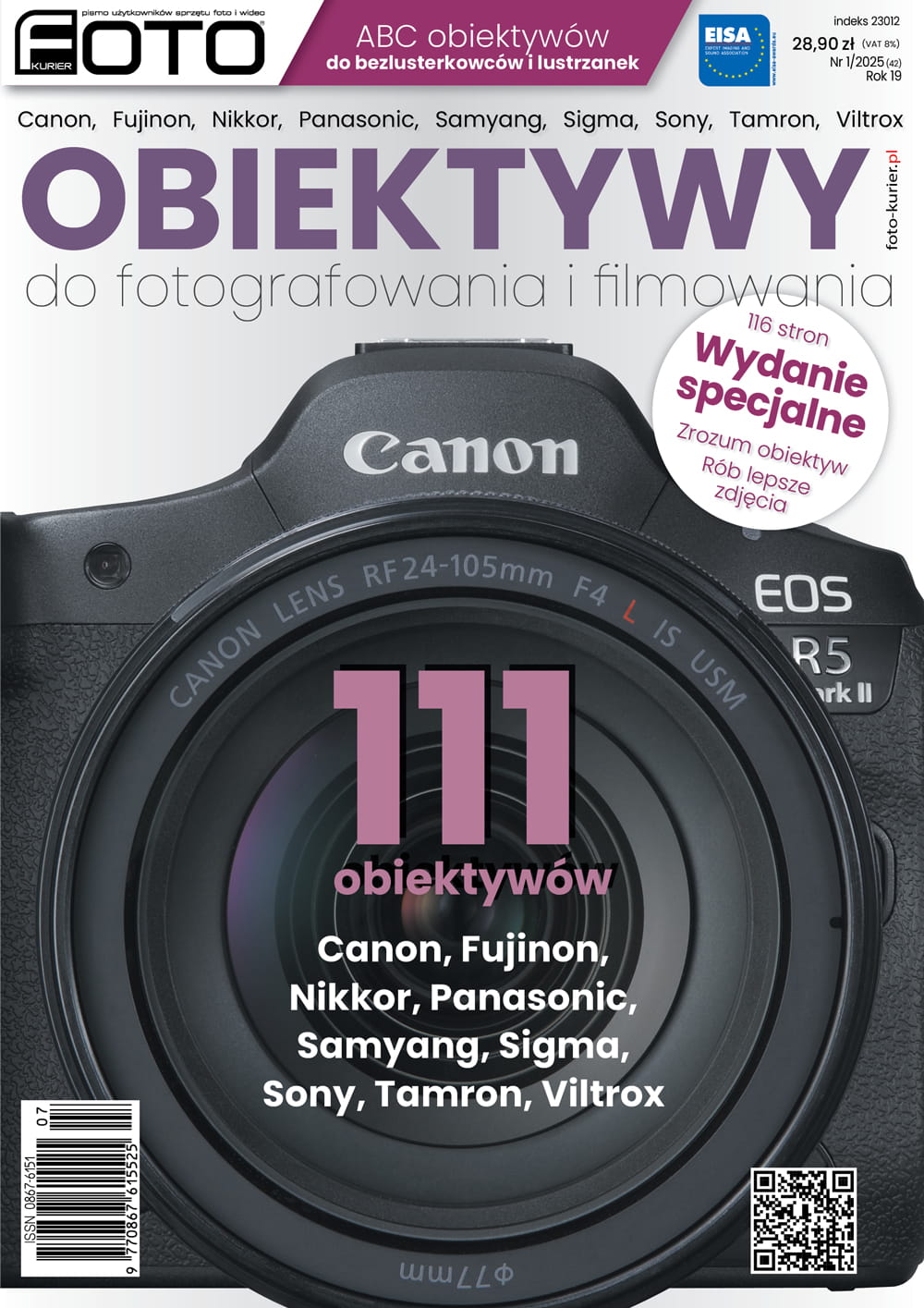 wydanie specjalne foto-kuriera obiektywy 1/25