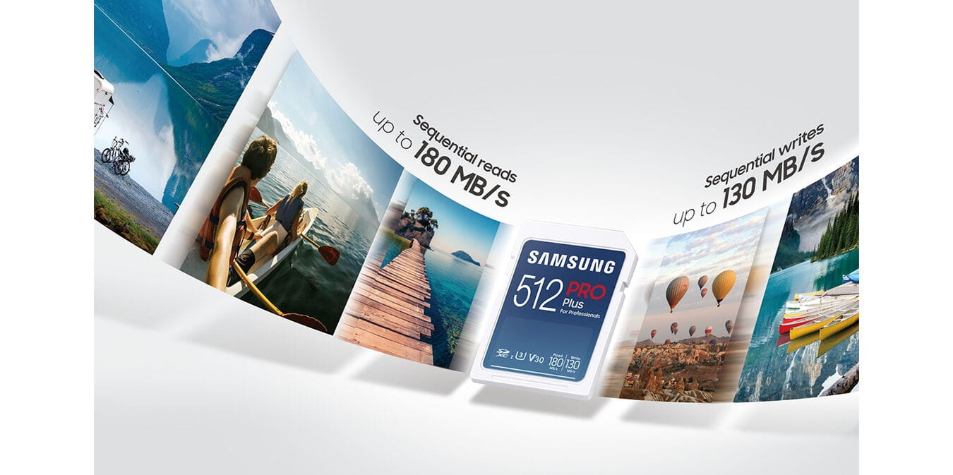 karta pamięci samsung sdxc 512gb pro plus 2023 (180/130mb/s) + czytnik (mb-sd512sb/ww)