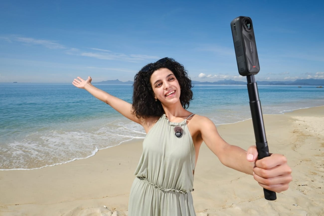 insta360 mic air transmitter - mikrofon bezprzewodowy do kamer insta360 x5, ace pro 2, go ultra, x4