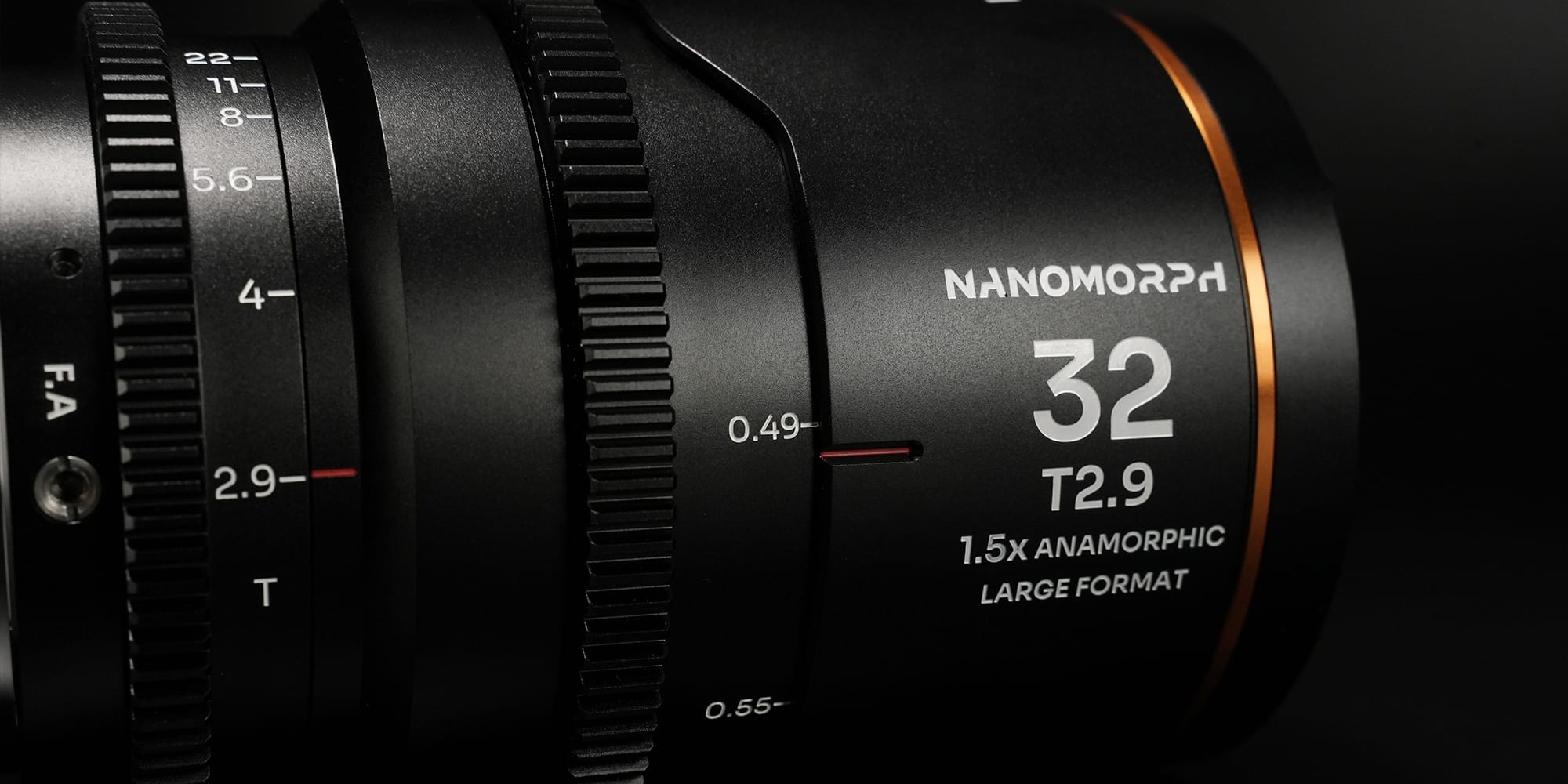 obiektyw nanomorph 32 mm t2,9 1,5x lf amber do arri pl / canon ef