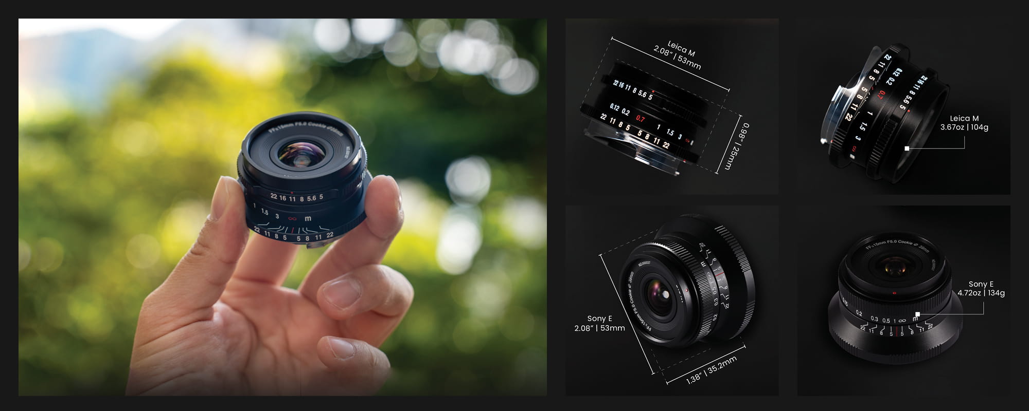 laowa 15 mm f/5,0 ff cookie do sony e