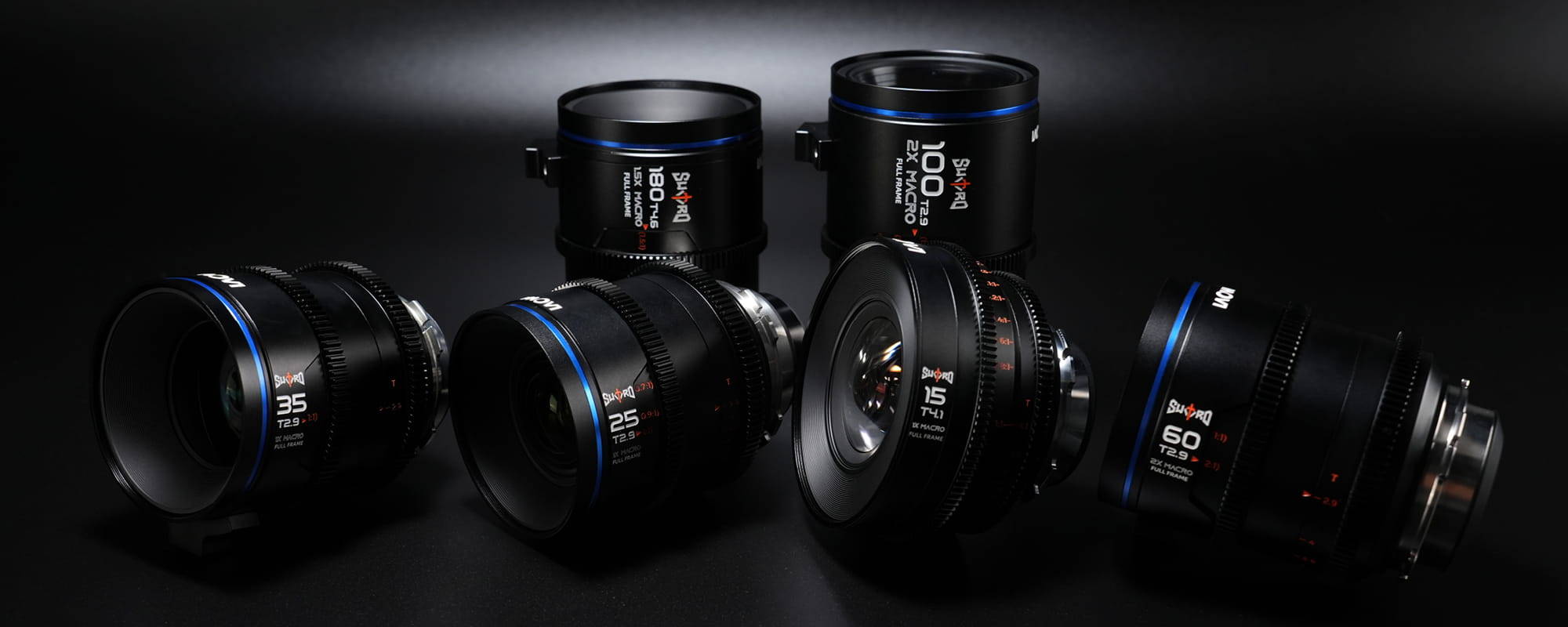 zestaw obiektywów laowa sword (25mm, 35mm, 60mm, 100mm) do arri pl