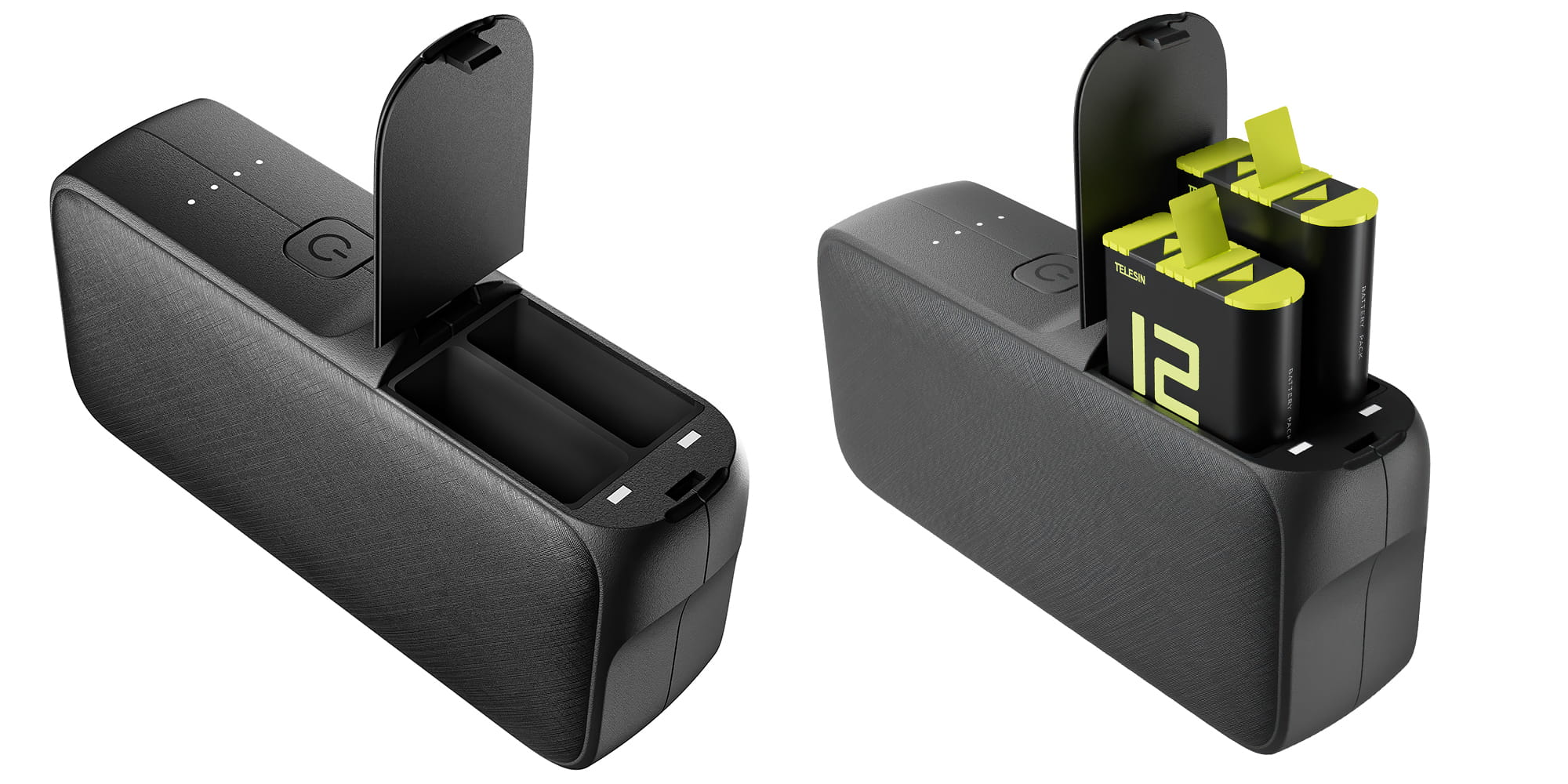 power bank telesin gp-pb-001 z wbudowaną ładowarką do akumulatorów gopro hero 5 - 12