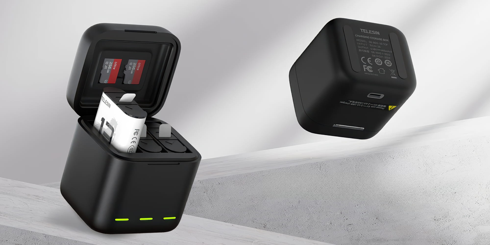 ładowarka trójkanałowa do akumulatorów gopro hero 13
