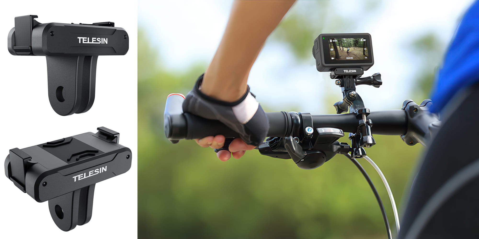 adapter montażowy do kamer dji action 3 / 4 / 5 pro na system gopro