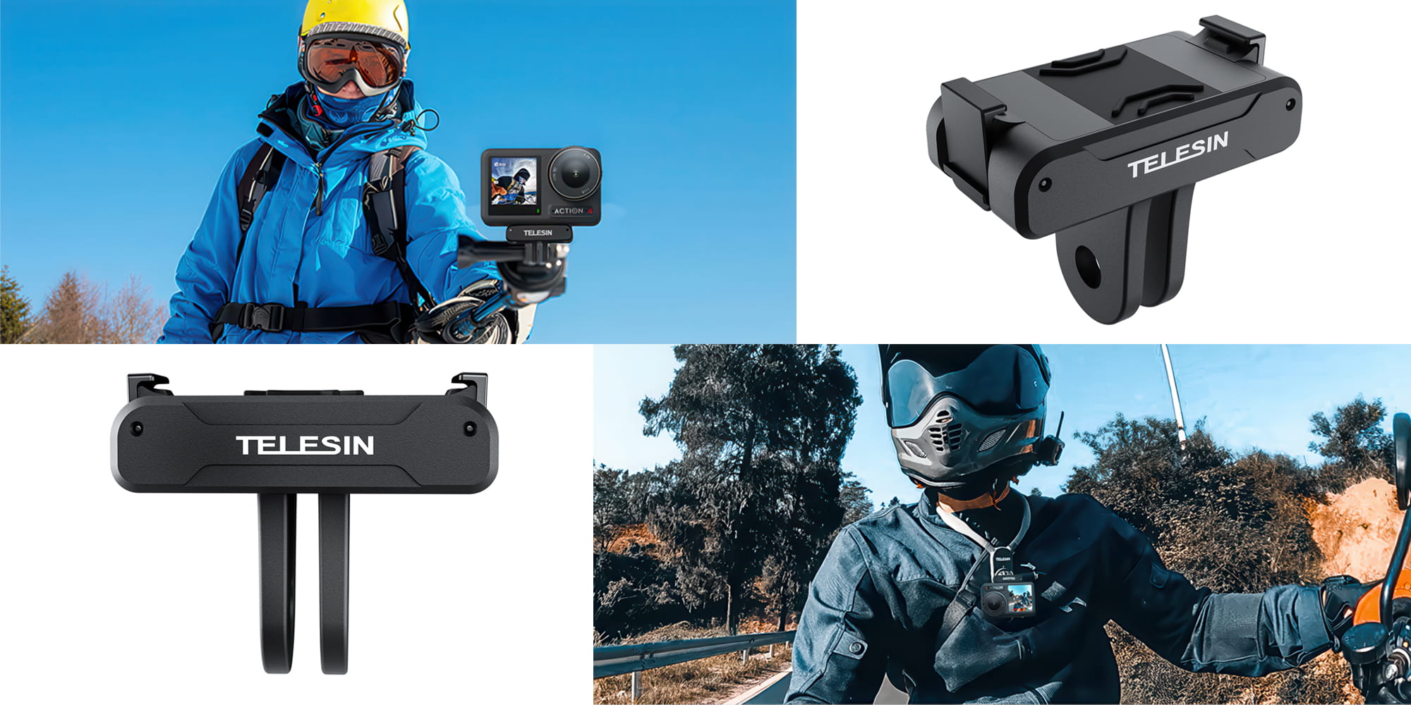adapter montażowy telesin oa-tpm-t04 do kamer dji action 3 / 4 / 5 pro na system gopro