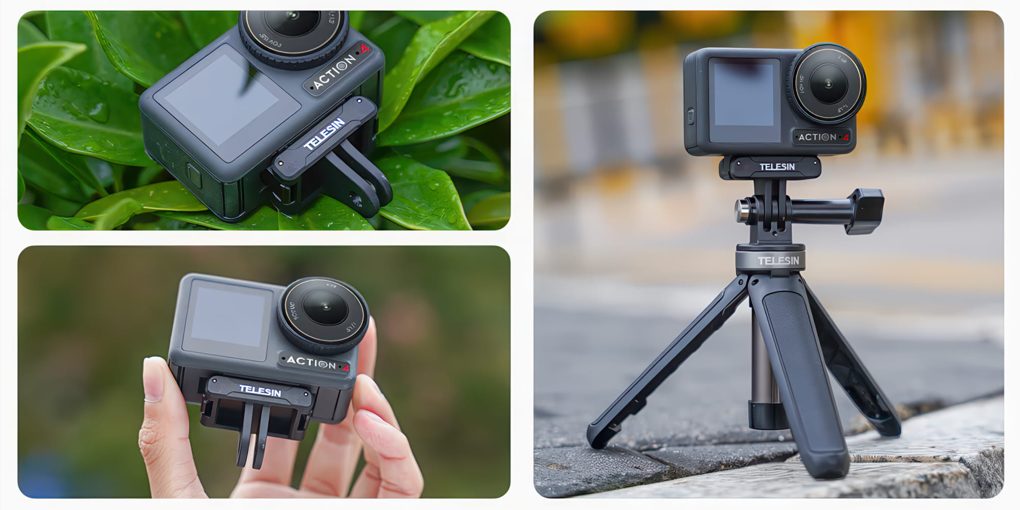 adapter montażowy do dji action 3 / 4 / 5 pro na system gopro