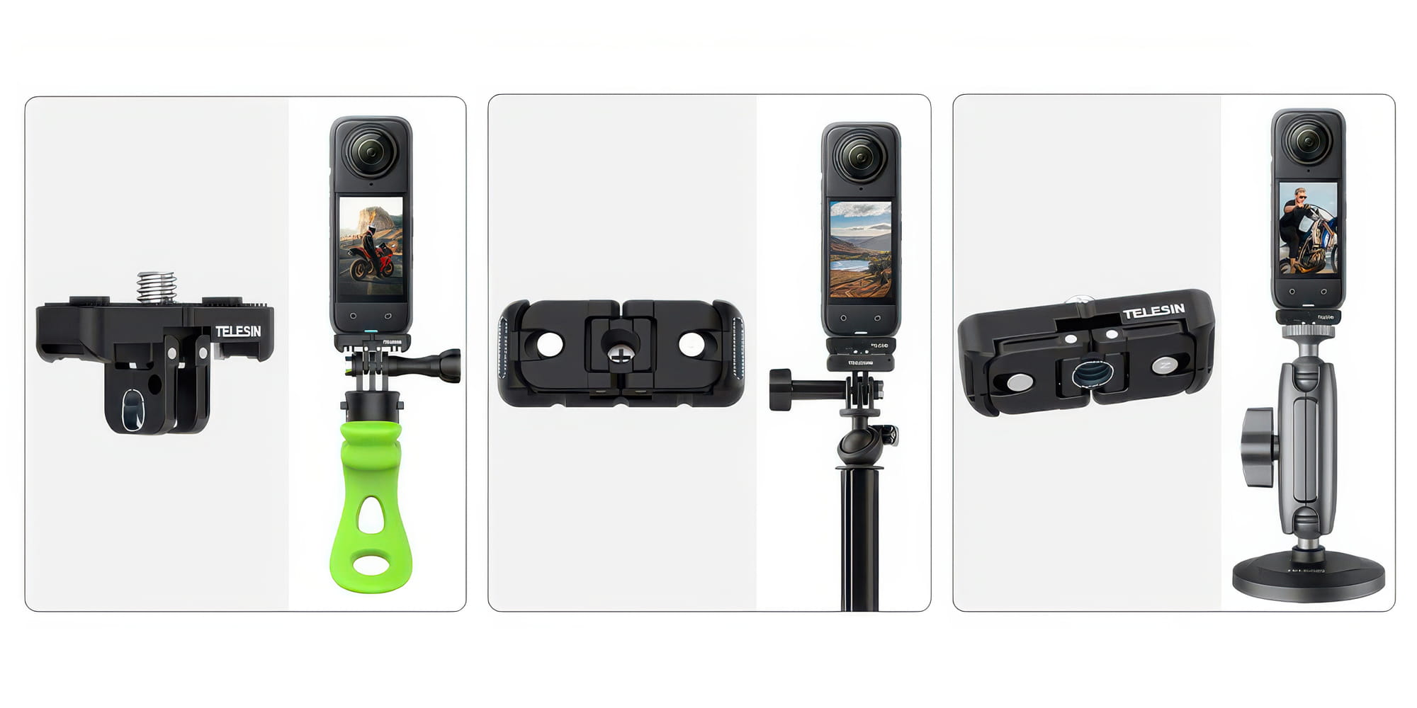 adapter montażowy telesin s7-jbk-05 do kamer insta360 x4 na system gopro