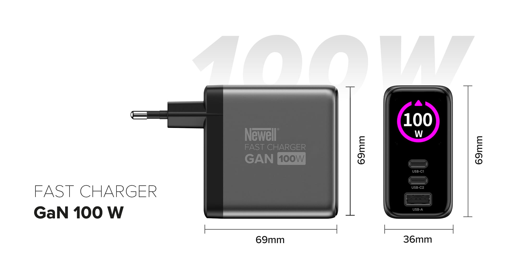 ładowarka sieciowa gan 100 w