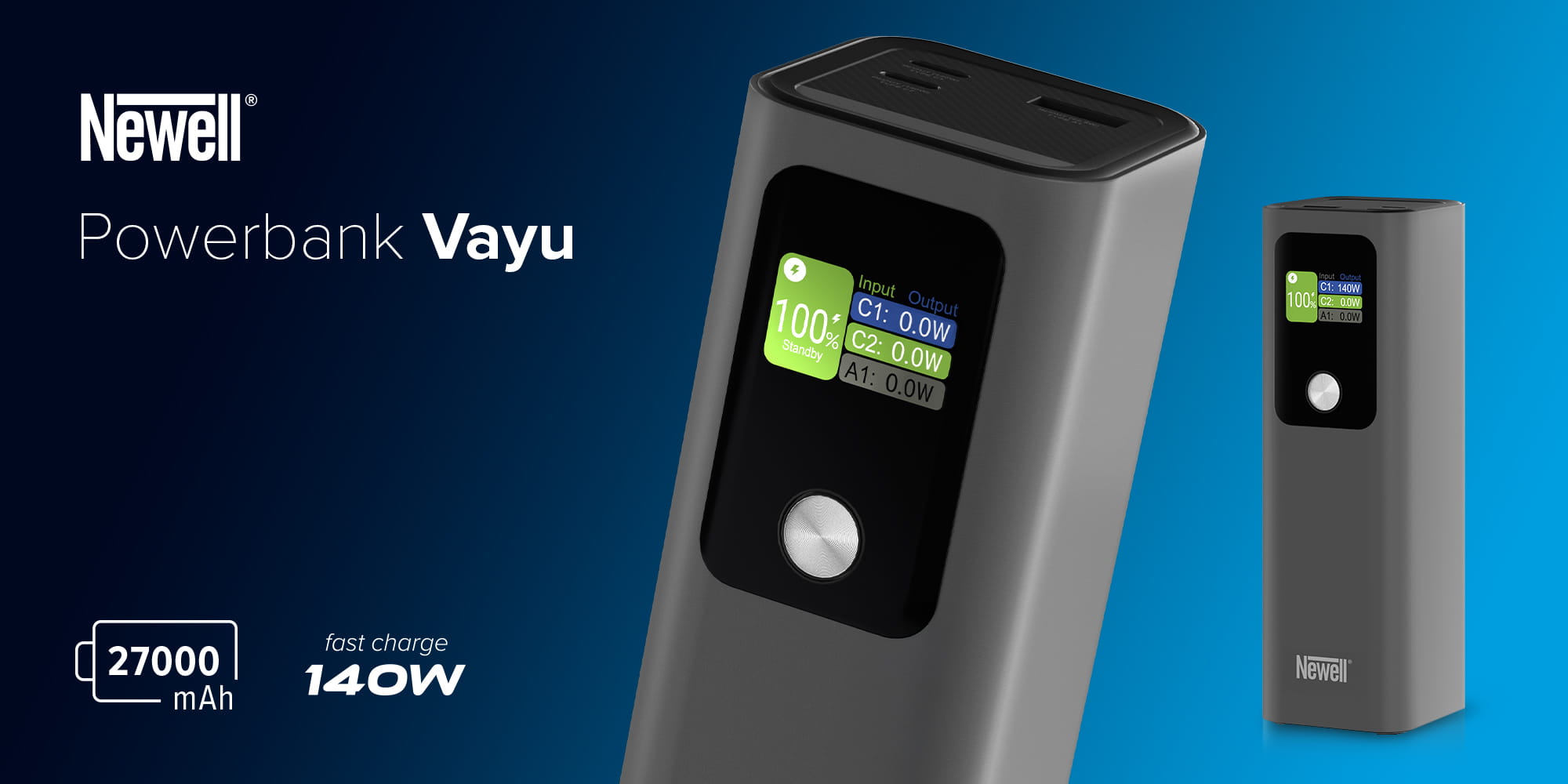 power bank vayu 27000 mah pd 140 w