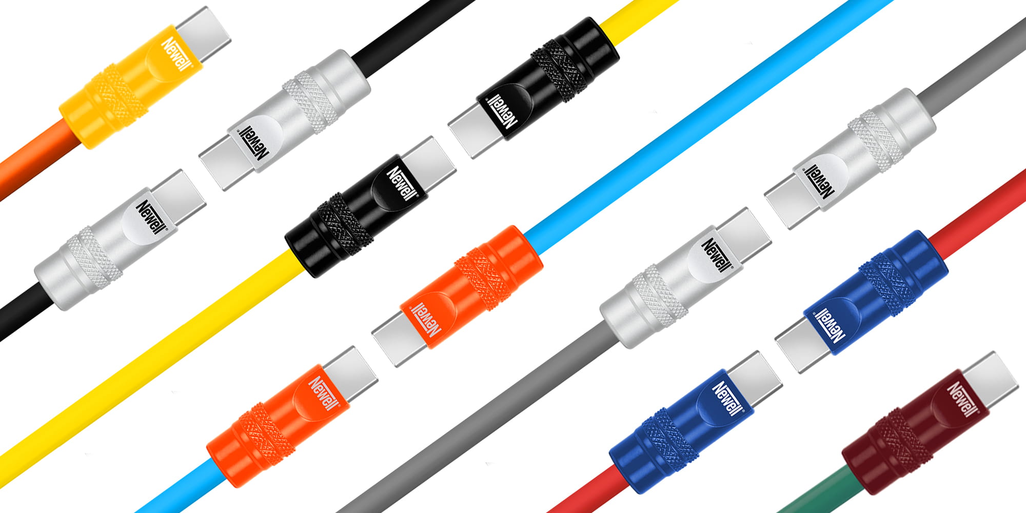 kabel newell usb-c - usb-c 100 w, 2 m, silikonowy,