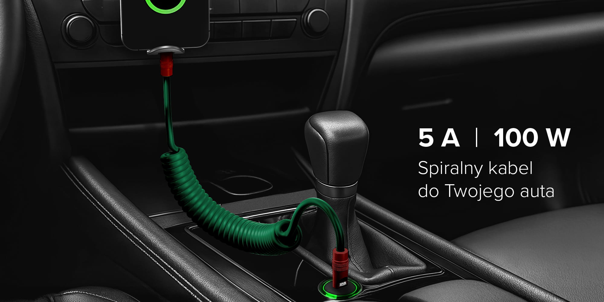 kabel spiralny usb-c - usb-c