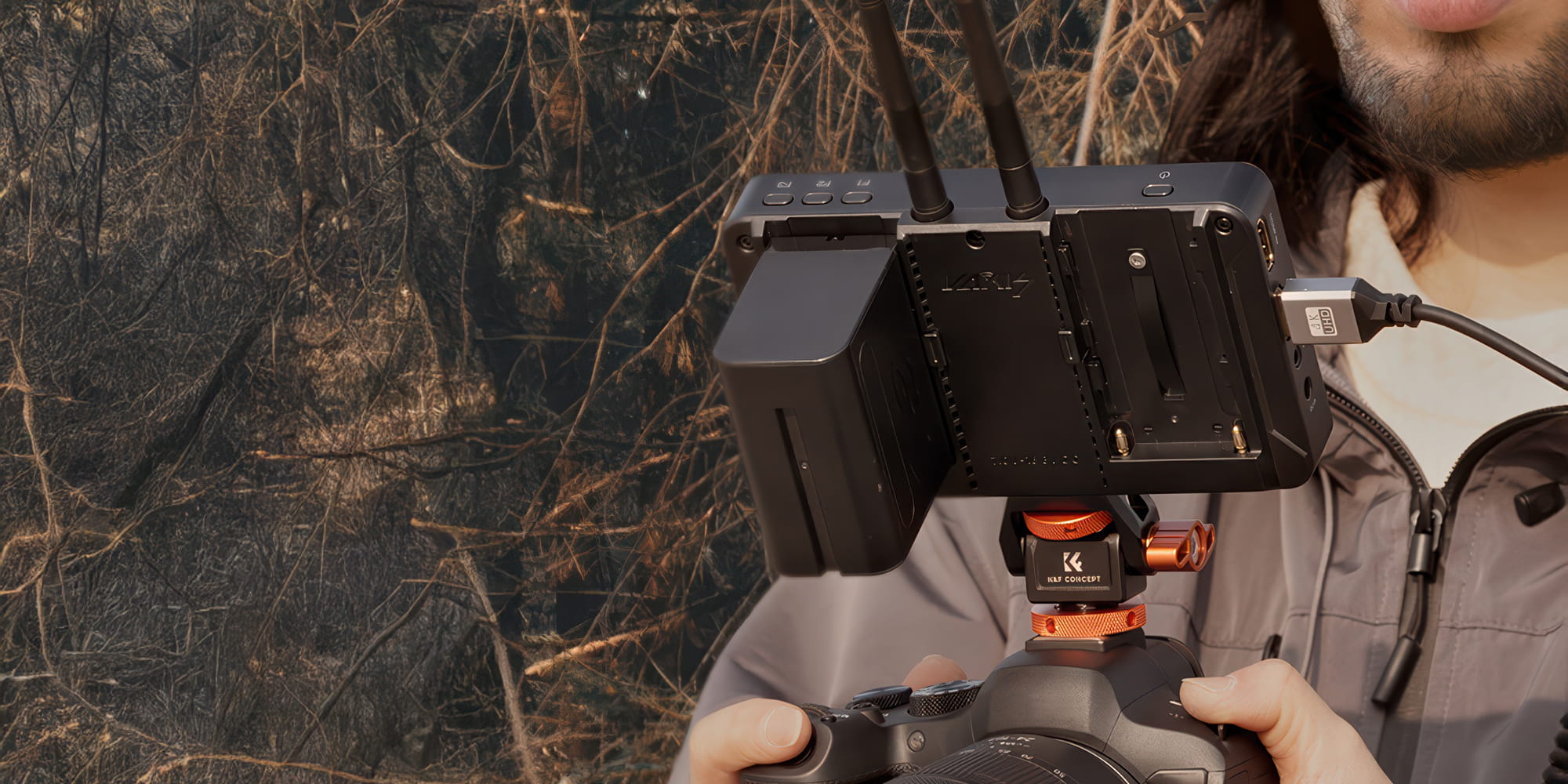 uchwyt montażowy do monitora k&f concept ms-42