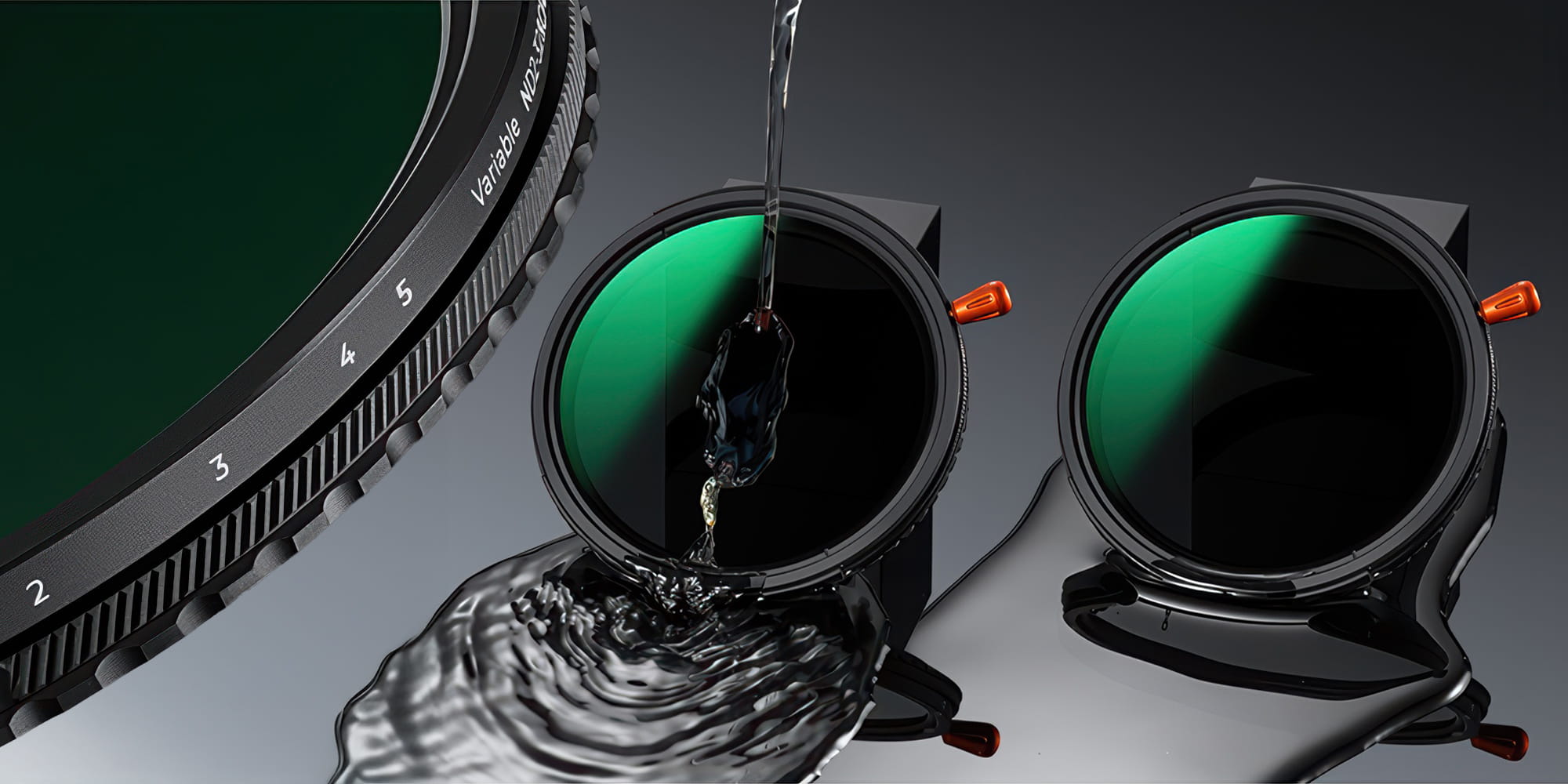 filtr k&f concept nano-x mrc cpl & fader nd2-32 & black mist 1/4 - 43mm