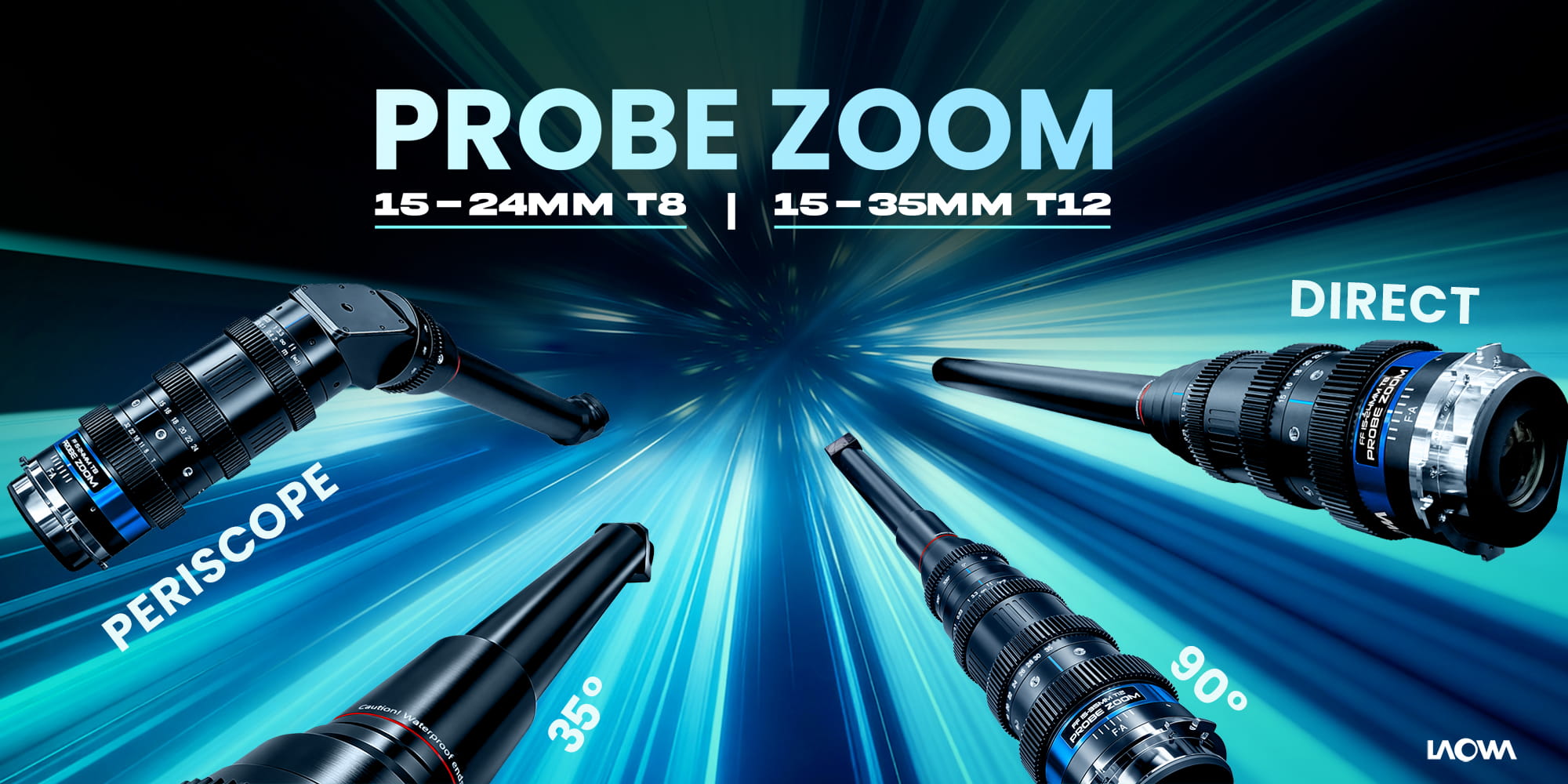 obiektyw laowa probe zoom 15-35 mm t12 z elementem optycznym 35 stopni do arri pl