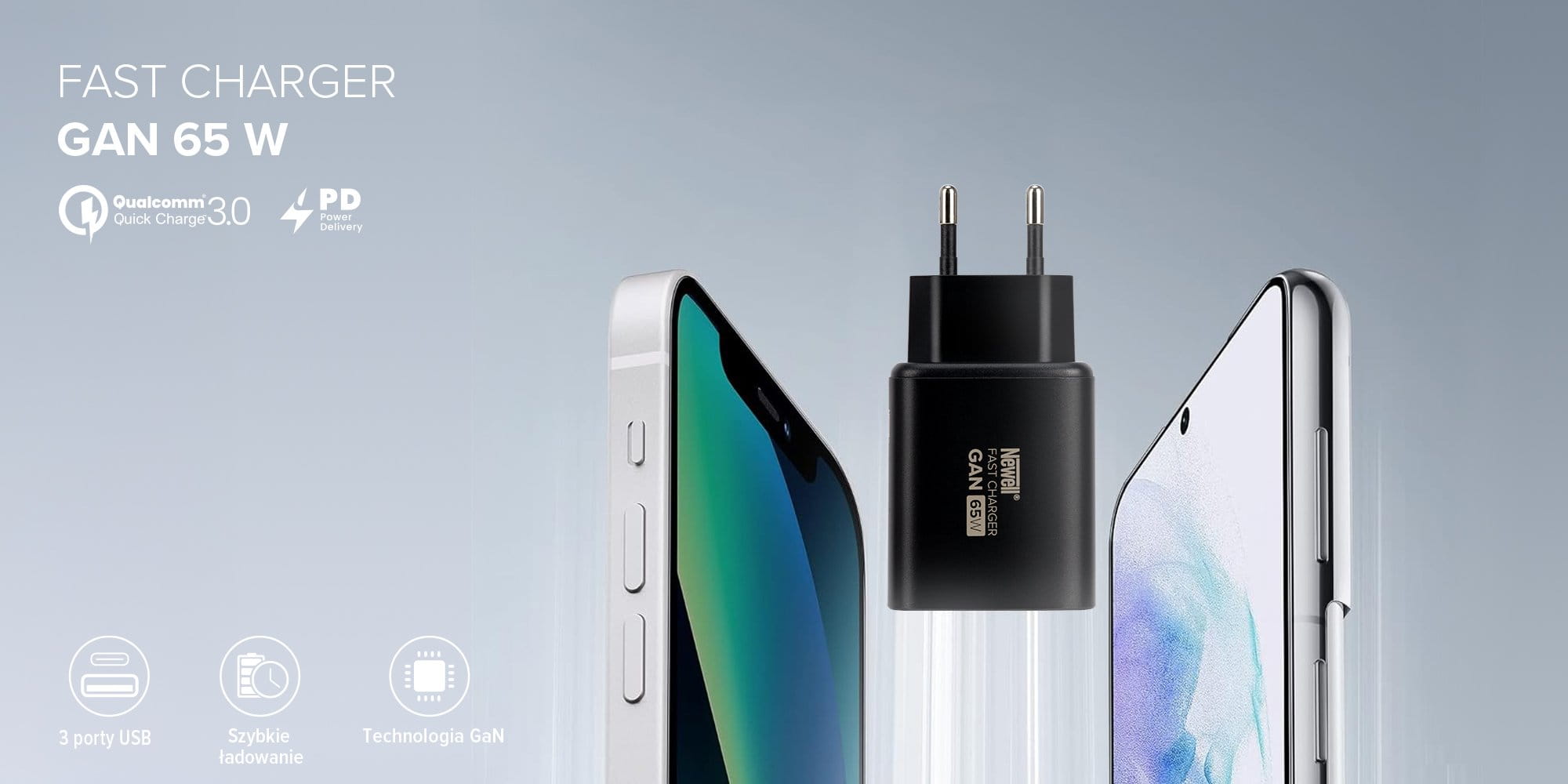 ładowarka sieciowa newell gan 65 w