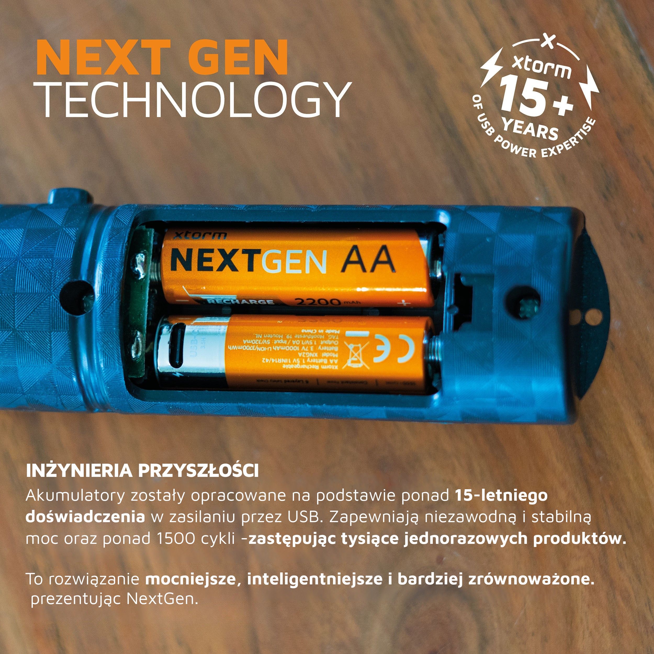 xtorm akumulatorki nexgen aa usb-c 4 pak