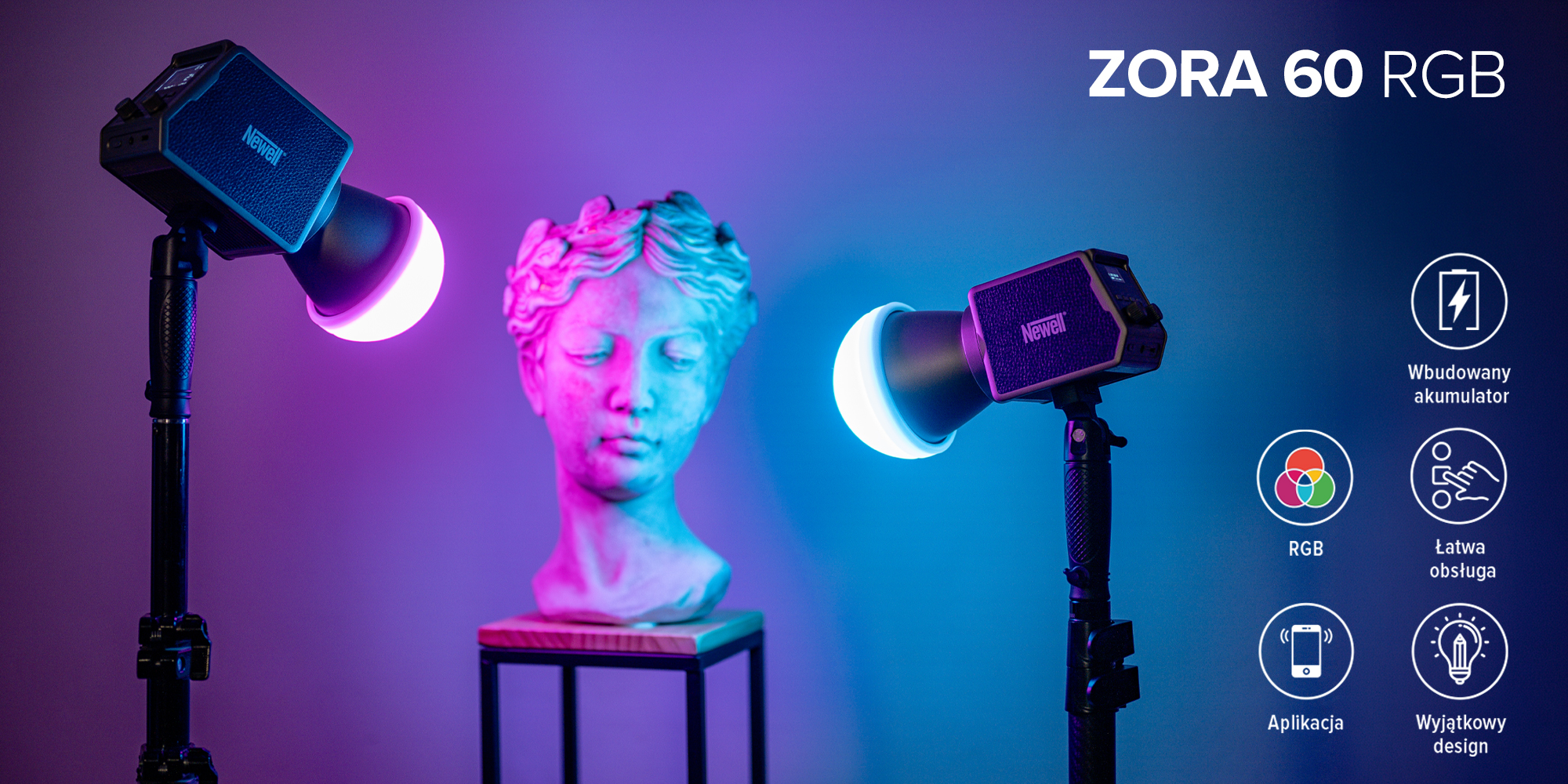 lampa led zora 60 rgb