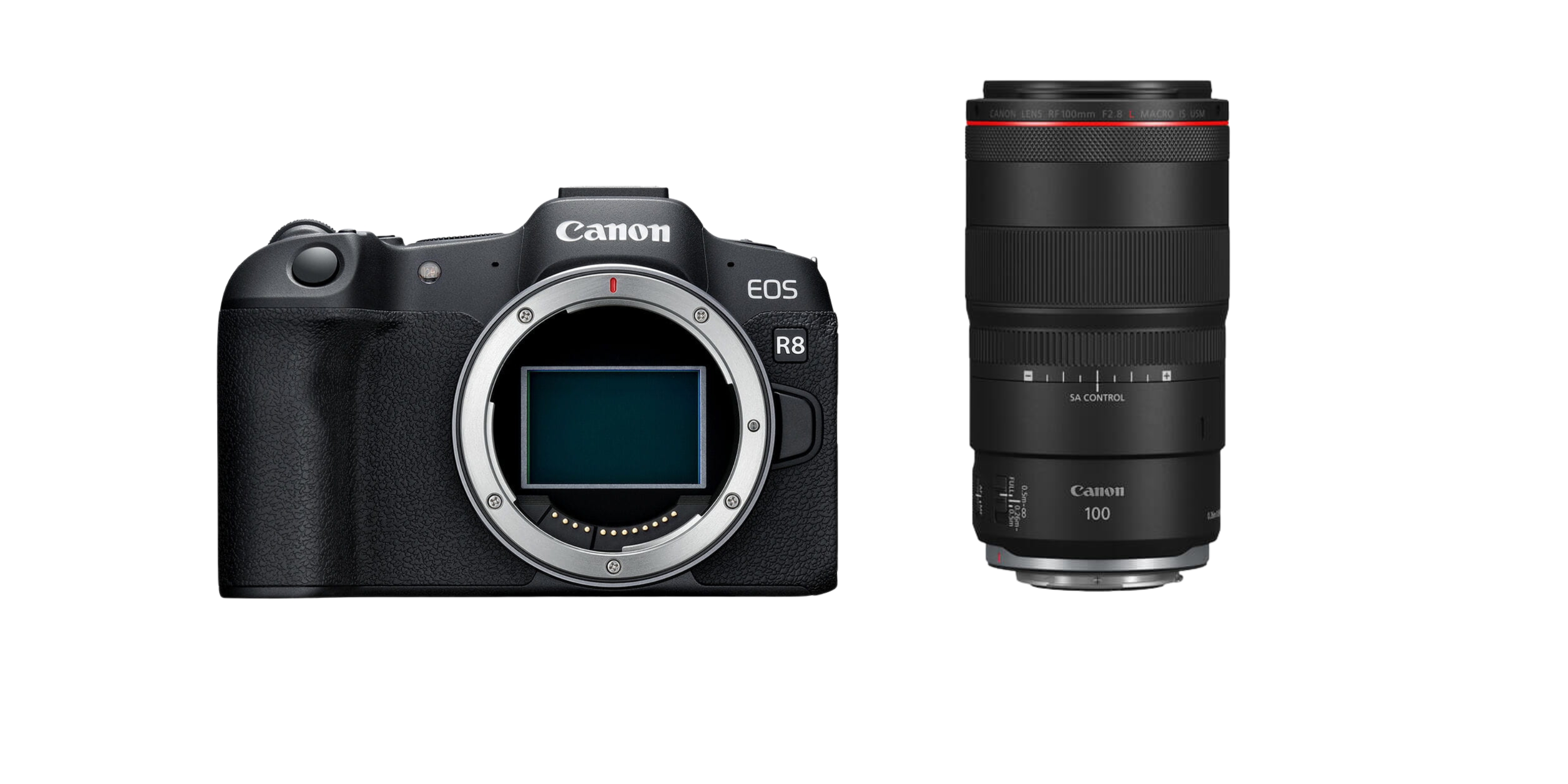 aparat canon eos r8 + rf 100mm f2.8l macro is usm