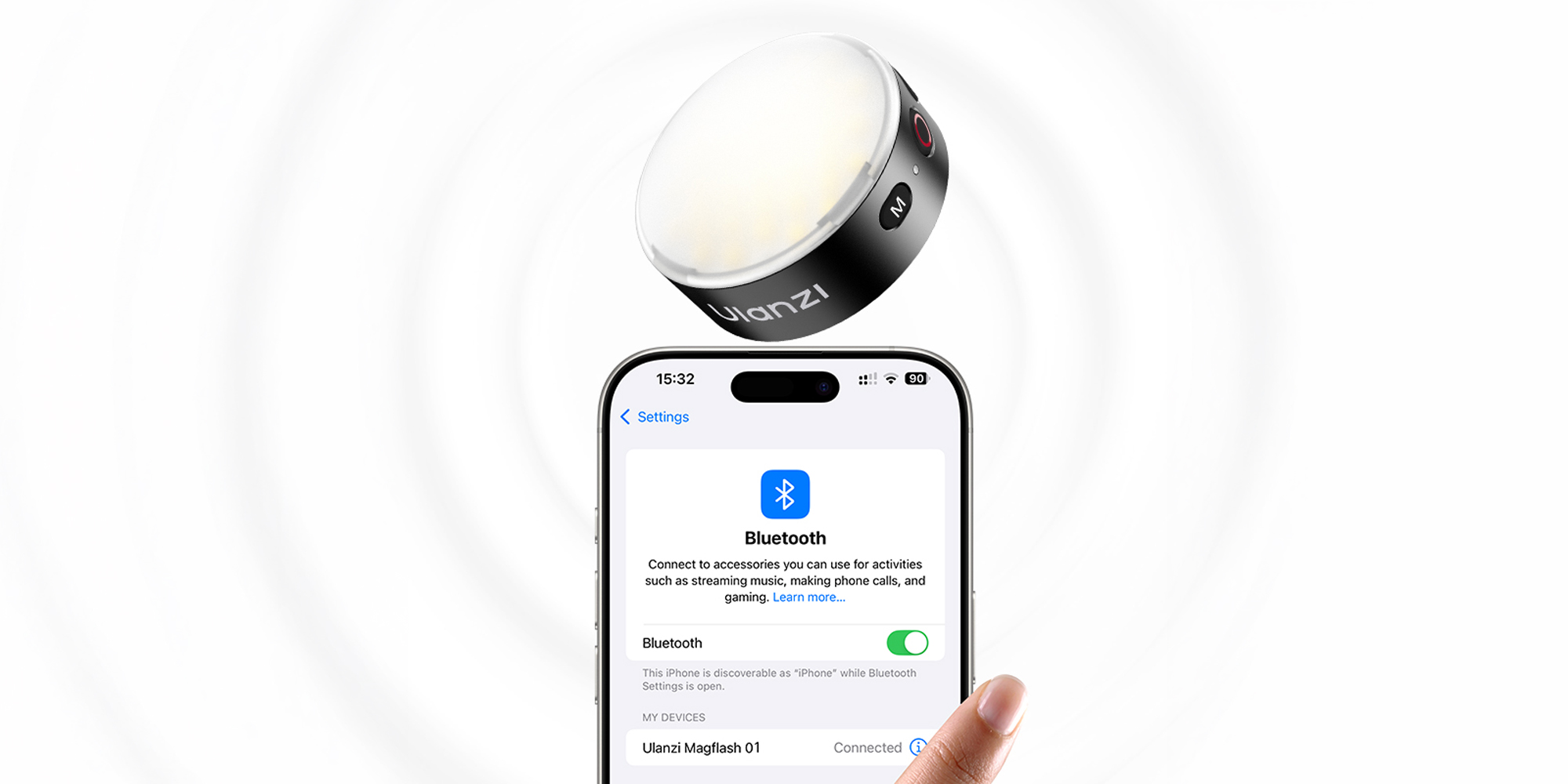 lampa błyskowa ulanzi mfl01 do smartfona - wb (2500 k - 8500 k)