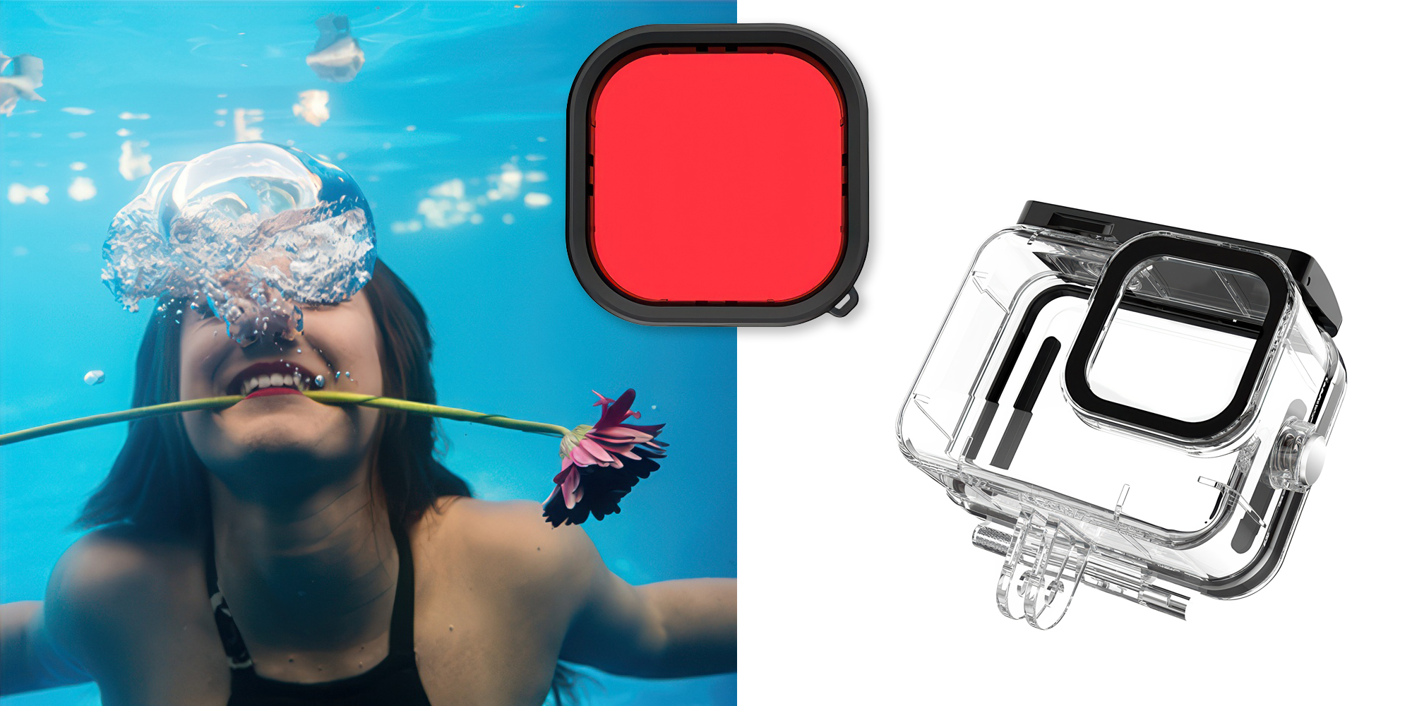 zestaw filtrów do nurkowania do kamer gopro