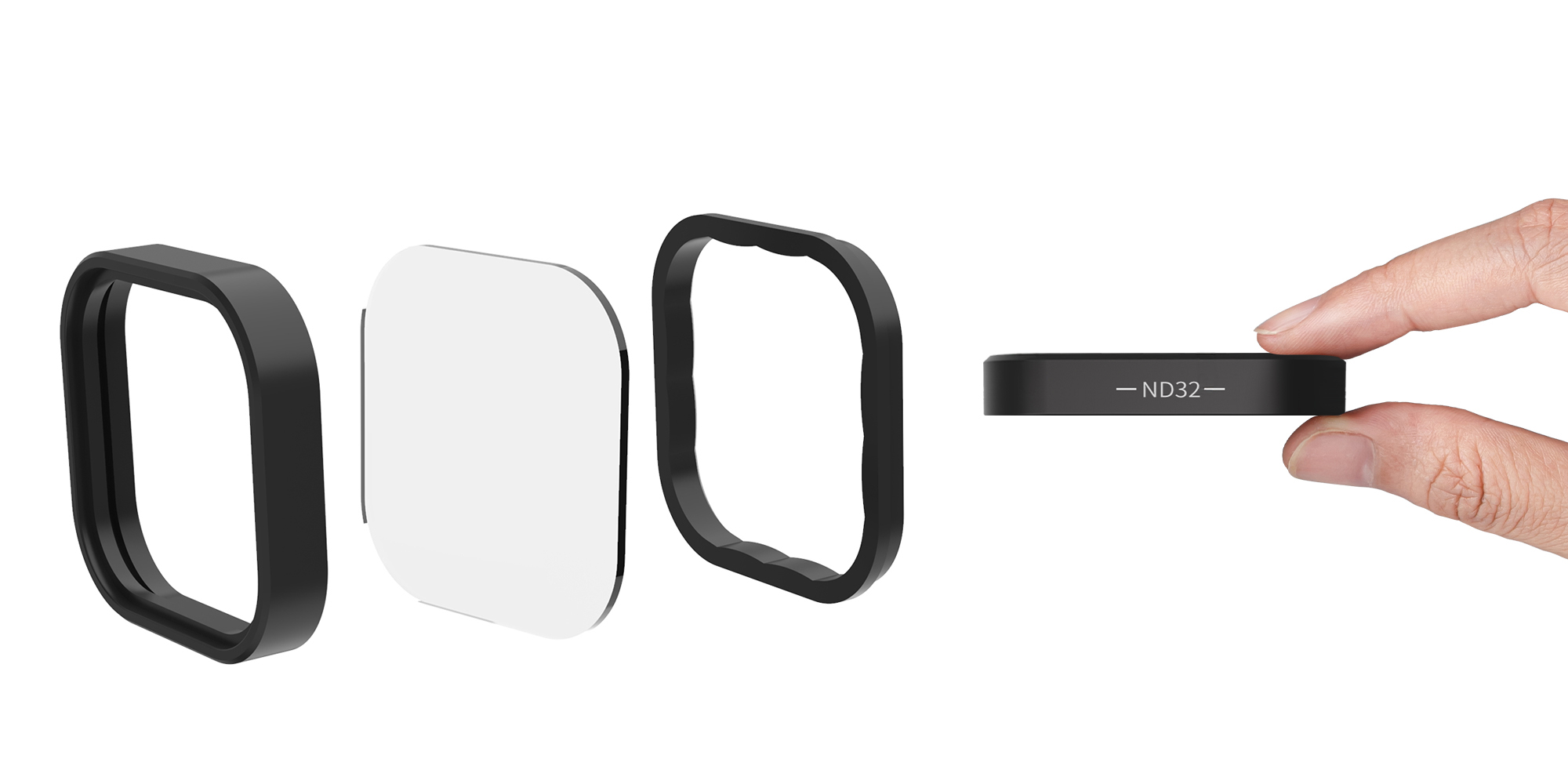 zestaw filtrów szarych do gopro hero