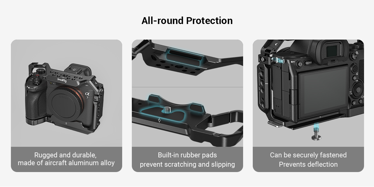 smallrig 3667c full cage do sony a7r v / a7r iv / a7 iv / a7s iii / a7 v / a1