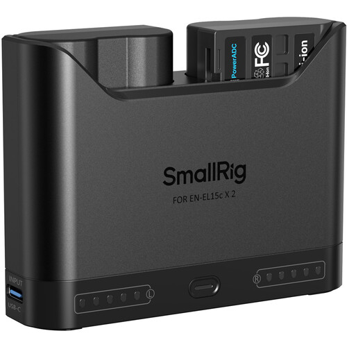 smallrig 5487 - zestaw turbo, dwukanałowa ładowarka, 2x akumulator panasonic dmw-blk22 (usb-c pd 22.5w)