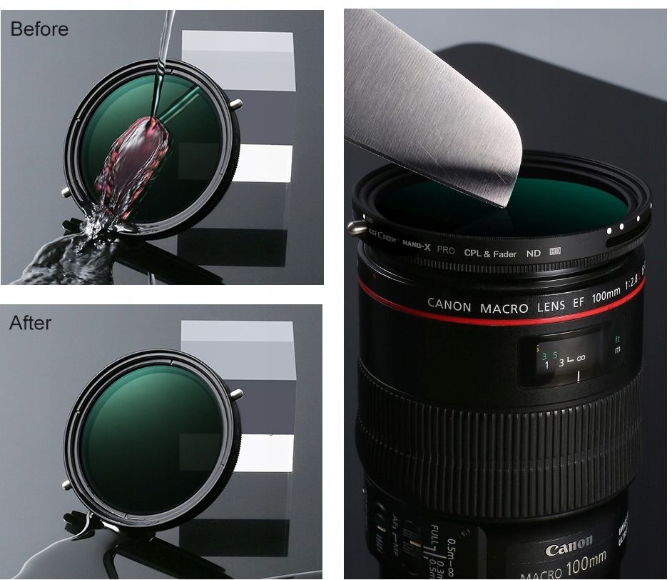 filtr hybrydowy kf concept 2w1 cpl polaryzacyjny + szary nd2-nd32 fader 82mm / kf01.1088