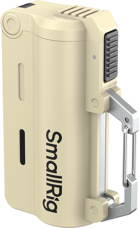 smallrig 6089 - etui ładujące 2w1 (ładowarka i powerbank) + 2x akumulator inr21700 (piaskowy brązowy zestaw, 10000mah)