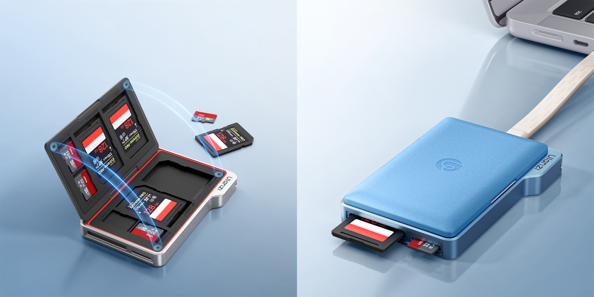 etui na karty pamięci ulanzi dc01 z czytnikiem kart sd i microsd