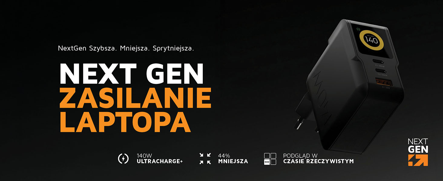 xtorm ładowarka sieciowa nextgen 140w