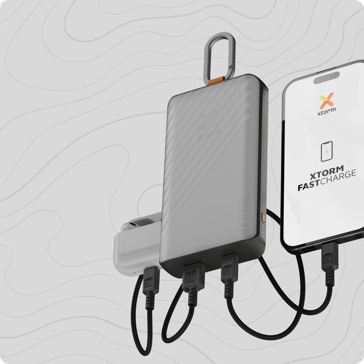 xtorm powerbank solarny go2 10.000 mah 15w czarny