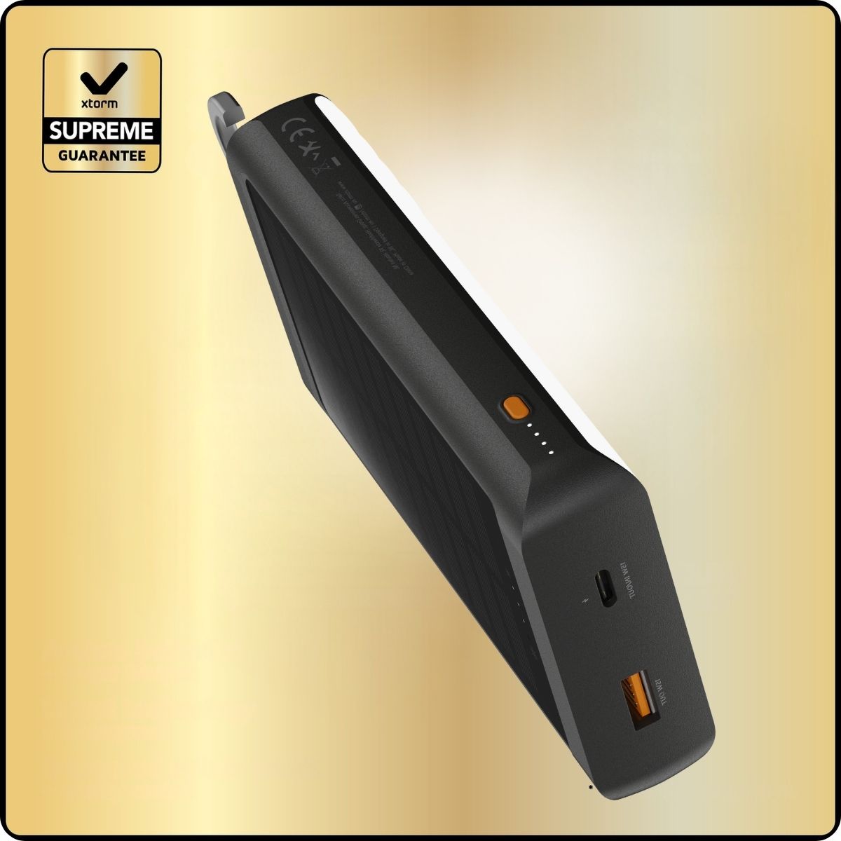 xtorm powerbank solarny go2 10.000 mah 15w czarny