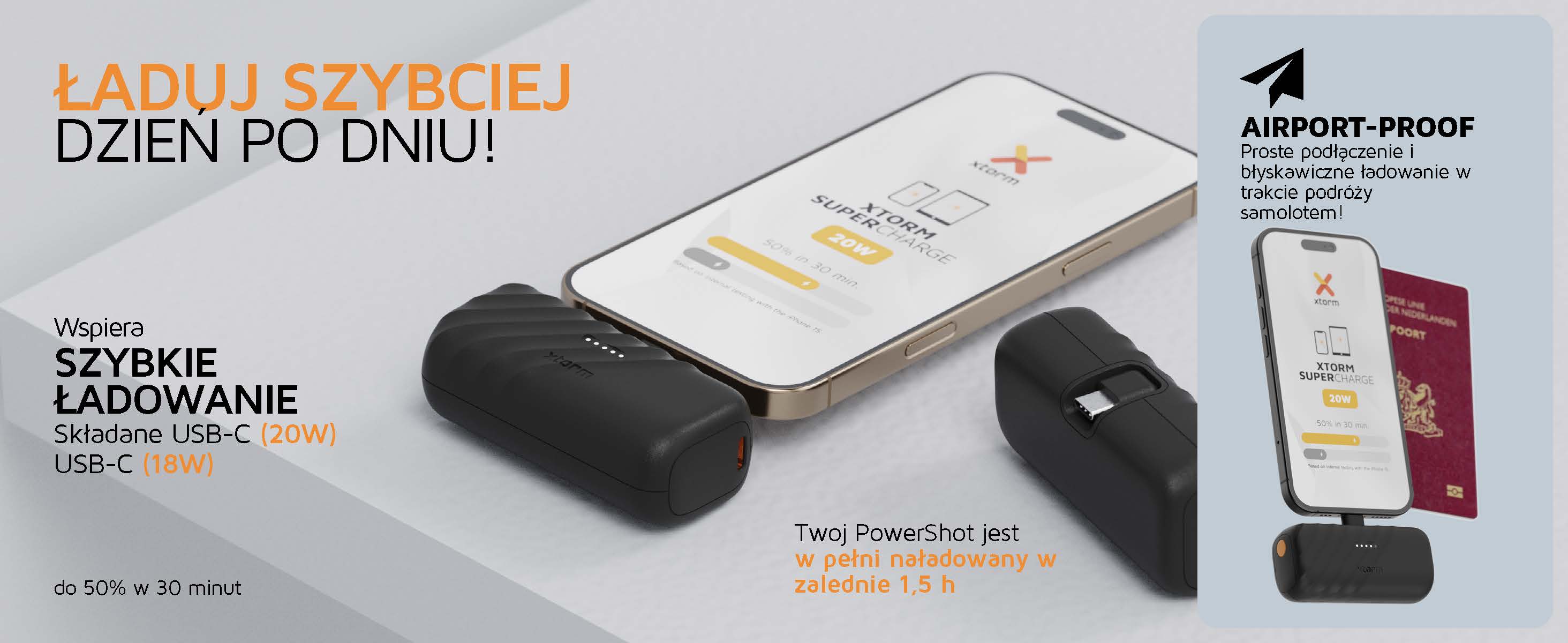 xtorm powerbank powershot 5.000 20w czarny