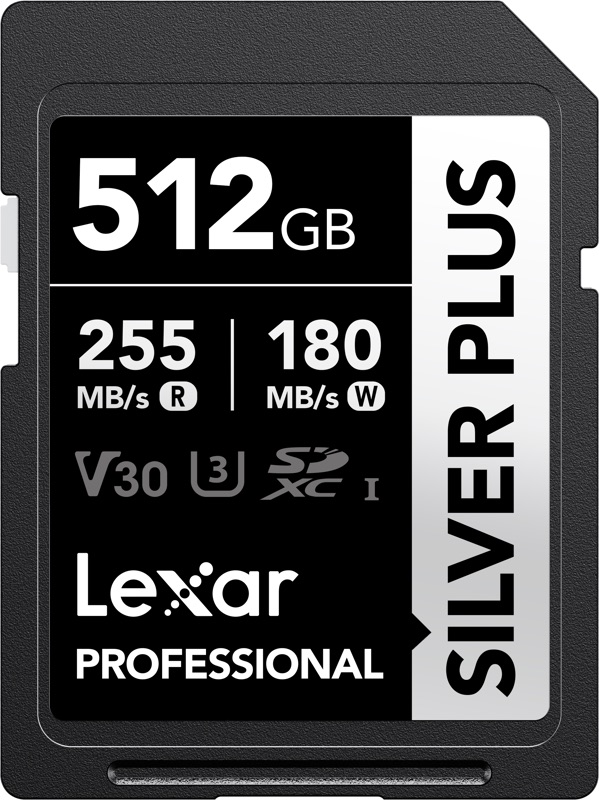 karta pamięci lexar sdxc professional silver plus 1066x uhs-i/u3/a2/4k r255/w180 (v30) 512gb