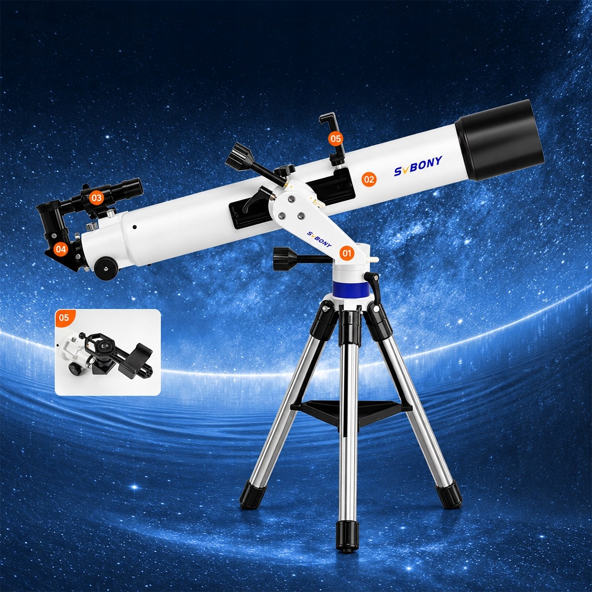 teleskop svbony sv520 90/800mm