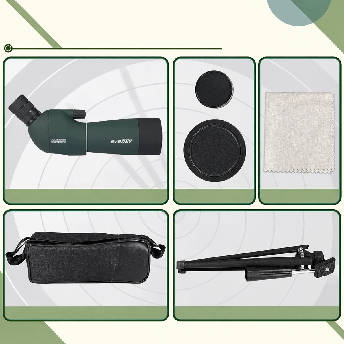 luneta obserwacyjna svbony sv28 20-60x60mm