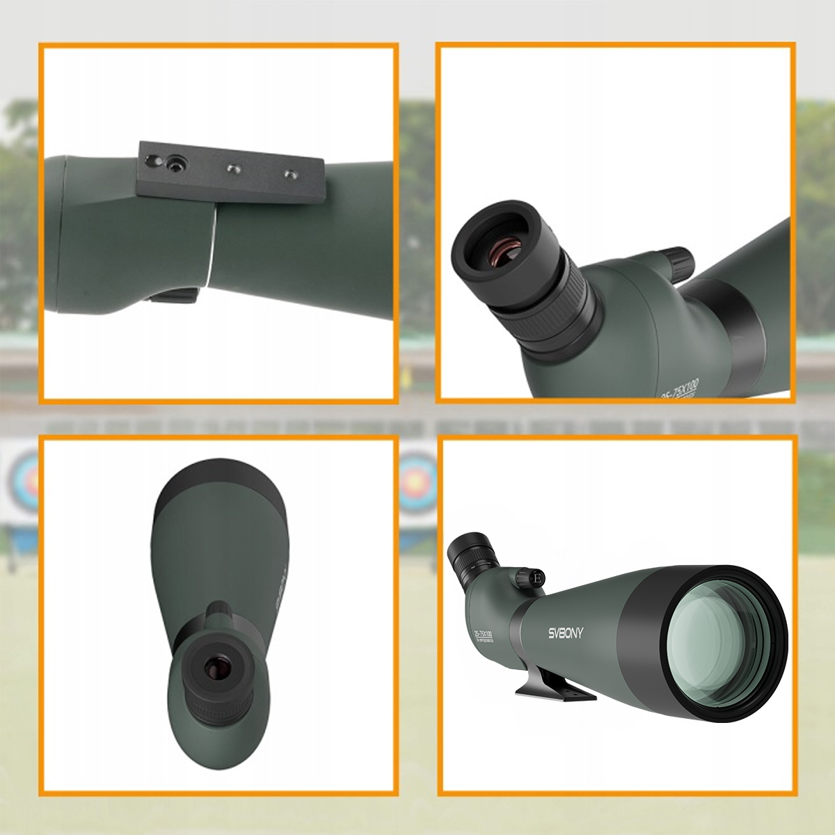 luneta obserwacyjna svbony sv28a 25-75x100
