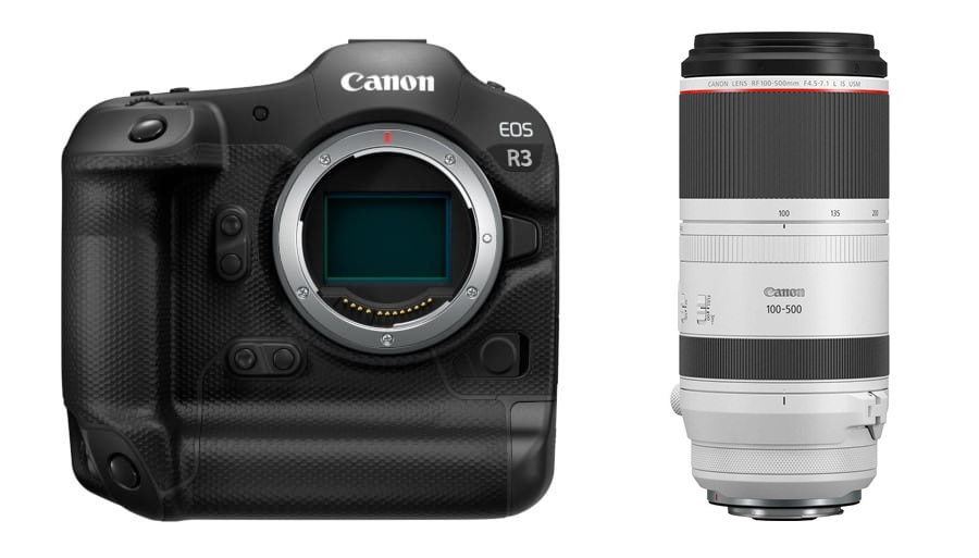 Aparat Canon EOS R3 - body + Obiektyw Canon RF 100-500mm F4.5-7.1L IS USM