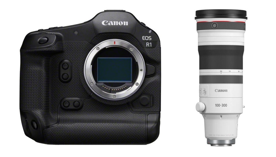 Aparat cyfrowy Canon EOS R1 body + Obiektyw Canon RF 100-300mm F2.8L IS USM