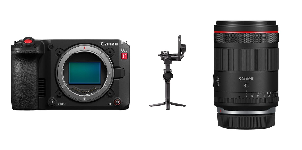 Kamera Canon EOS C50 body +DJI RS 5 Combo + RF 35mm F1.4L VCM