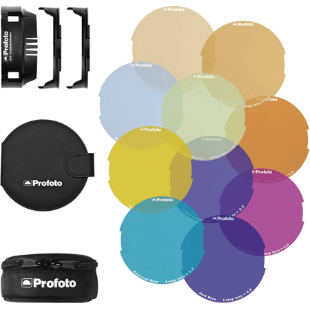 Adapter i zestaw filtrów barwnych Profoto OCF Color Gel Starter Kit
