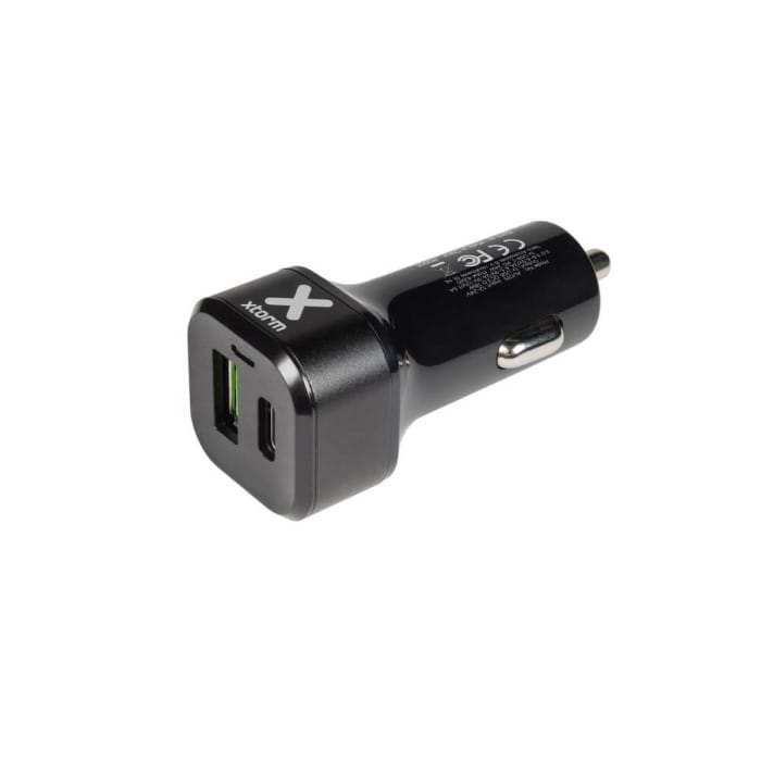 Adapter samochodowy XTORM USB-C 24W + USB QC 3.0