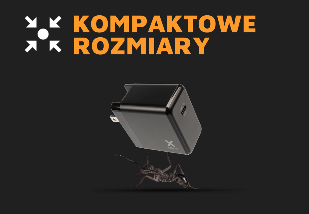 Adapter sieciowy XTORM USB-C 65W wymienne wtyczki