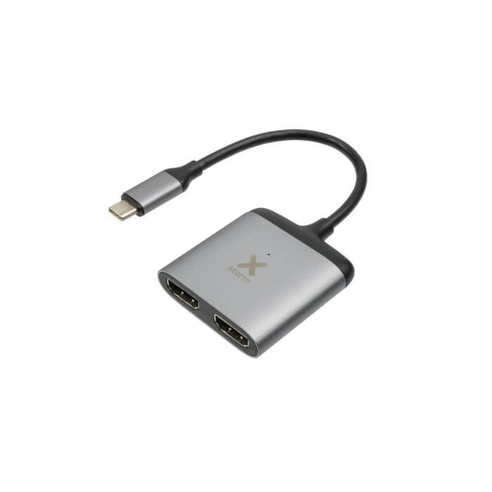 Adapter XTORM USB-C Hub 2x HDMI szary
