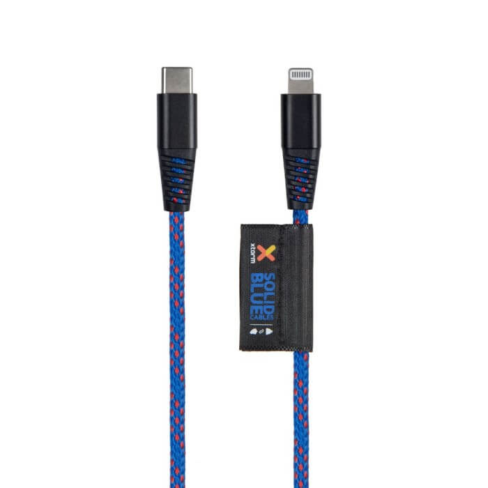 Kabel XTORM Solid Blue USB-C - Lightning MFI - 2m