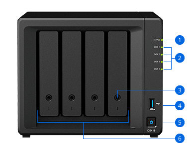 Serwer plików Synology DiskStation DS418