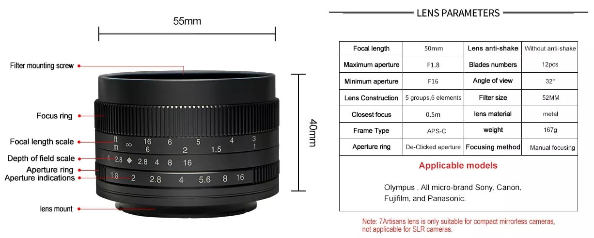 7Artisans 50mm F1.8